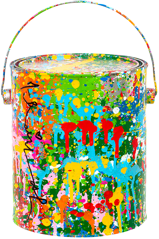 MR. BRAINWASH - Splashed Paint Bucket