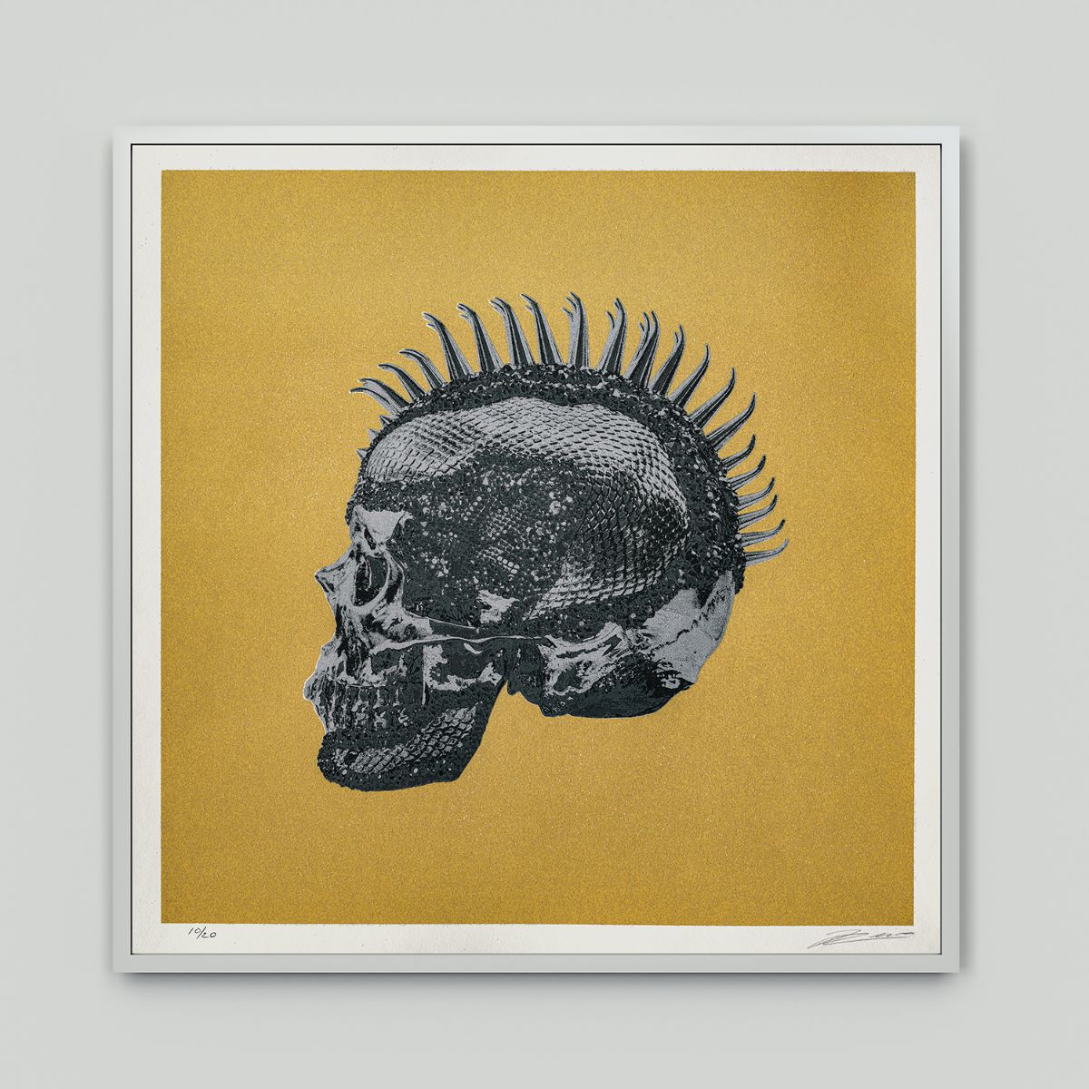 Jonas Leriche - Vanity Skull (Silver & Black on Gold)